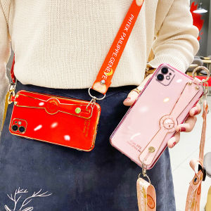 TOOSCI for infinix Note 11S Note 11 Pro Hot 11S Hot 11 Play Hot 10 Play Hot 9 Play Hot 9 Pro infinix Smart 6 Smooth Soft Case Luxury Electroplated Wristband Lanyard Bracket Holder Back Phone Cover