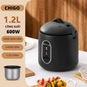 Nồi cơm điện Chigo 12L nồi cơm mini nấu đa năng nấu cơm hầm cháo hấp xào luộc an toàn tiện lợi thiết kế chống tràn hiện đại