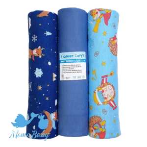 Flower Bedong Kain Bayi Motif - Flower Bedong Bayi SNI kualitas Premium