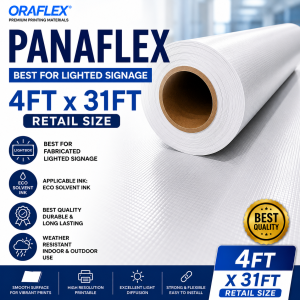 Oraflex Panaflex Best for Lighted Signage 4FT x 31FT Retail Size
