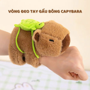 Vòng Đập Tay Bông Capybara Mini Có Rùa – Slap Bracelet Dễ Thương Phụ Kiện Đeo Tay/Trang Trí