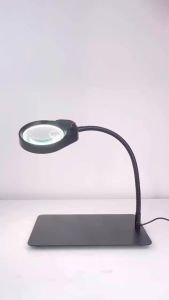 2024 New Multi-functional Magnifying Glass Lamp 8X15X Desktop Magnifier Lamp 3X10X 5X For PCB Inspection Magnetic clip base holder