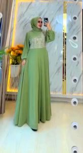 REALPICT COD DRESS JASMIN FREE FASMINA BAHAN CERUTY ARMANY SUPER RINGAN & ADEM DI PAKE MIX BRUKAT LD 110 PB 140/ TERBARU / TERMURAH / PREMIUM / BEST SELLER / TANGAN PERTAMA KONVEKSI
