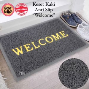 (BISA COD) PROMO Keset Kaki Karet Welcome Keset Lantai Anti Slip / Keset Kamar Mandi Tebal /Keset Kaki Welcome Keset Lantai Persegi Panjang / Keset Lantai Model Bihun / High Quality Best Seller