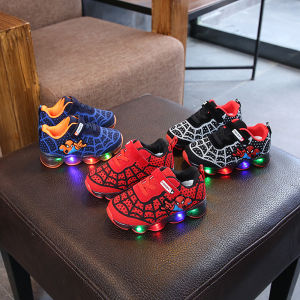 Syalu sepatu sneakers anak import LED usia sampai 2 tahun SPY