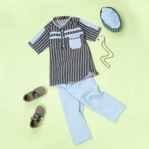 Koko Pakistan Anak Zimran Series / Baju Muslim Anak Laki Laki Usia 4-12 Tahun