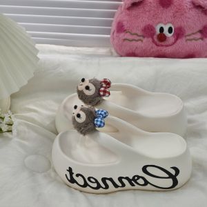 [Free Shipping] 8Cm Height-Increasing 2026 New Style High-Quality Thick-Soled Flip-Flops For Women Suitable For Outdoor Wear Cute Beach Sandals Wholesale