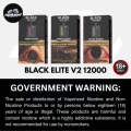Black Elite V2 12000 Disposable Vape. 
