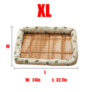 Eco-friendly Cooling Mat For Dog Summer Rattan Pet Cooling Mat Cooling Pad For Cat