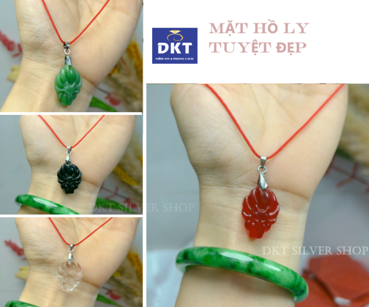 Mặt dây chuyền hồ ly chúa tuyệt đẹp DKT SILVER + Tặng dây dù đỏ tuyệt ...