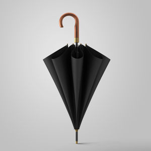 OLYCAT Wooden Umbrella Big Size Windproof Long Handle Umbrella Men Women 8 Ribs Travel Strong Golf Rain Umbrella Business Style