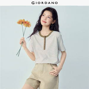Giordano Beau Monde Women GIORDANO Women T-Shirt Pure Cotton Free Shipping 13326233