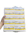 Bịch 10 gói giấy ăn rút VietnamAirline hàng cao cấp, mềm, mịn 300 tờ 3 lớp kích thước 13cm 9.5cm 6.5cm. 