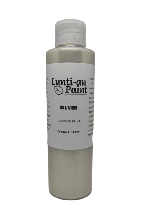 Premium METALLIC SILVER LEATHER PAINT Shoe Paint Acrylic and non ...