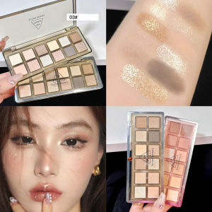 12 Color Eyeshadow Highlight Silkworms Blush Palette Multi-purpose Daily Pink Korean Sweet Eyes Cheek Contour Makeup Plate