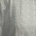 GAMIS KATUN PUTIH/ GAMIS KATUN MOTIF TIMBUL. 