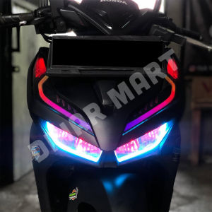 LAMPU LED ALIS RGB VARIO 125 150 LAMPU ALIS RUNNING TIDAK BERBINTIK BONUS DEVIL EYE LAMPU VARIASI
