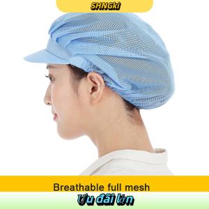 SHNGki Đầu bếp Hat chống bụi hội thảo phục vụ hat nhà máy thực phẩm làm việc hat căng tin làm việc hat