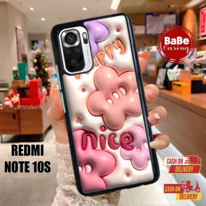 Casing Redmi Note 10s Terbaru Case Cute Gelombang Redmi Note 10s Hardcase Softcase Premium Glosy Terlaris Termurah