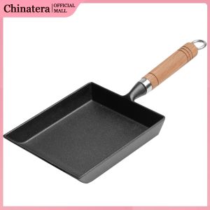 Iron Japanese Omelette Pan Non-Stick Thickened Omelette Tamagoyaki Frying Pan Breakfast Pot Mini Cook