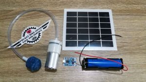 ปั๊มออกซิเจนโซล่าเซลล์ ปั้มลมตู้ปลา เครื่องปั๊มออกซิเจนพลังงานแสงอาทิตย์ ระบบสำรองกันไฟดับปลาขาดออกซิเจน ไม่ใช้ไฟบ้าน