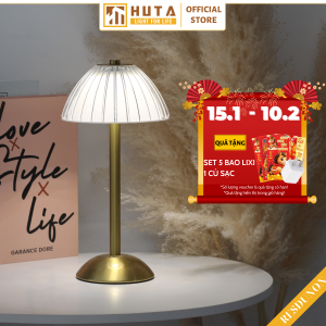 Đèn để bàn decor HUTA Light For Life RESDUNON cảm ứng tích điện điều chỉnh độ sáng bảo hành 18 tháng