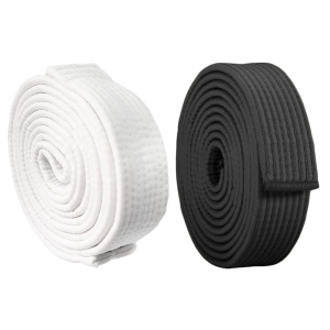 Universal Martials Art Training Belt 280mm Double Color Polyester Fabric for Combat Sports Fitness Regimens