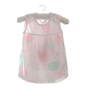 HABELYI MALL Printed Baby Dress Pure Cotton Embroidery Summer Dress Girls Dress Flower Pattern Princess Dress Baby Girl