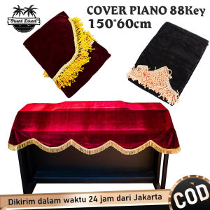 Cover Piano Upright Dan Keyboard Bludru Penutup Piano Elektrik Pelindung Piano