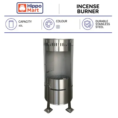 Incense Paper Burner | Stainless Steel | Joss Paper Burner | Incense Burner Bin | Stainless Steel low-emission Bin | Long Lasting | Ash Containment