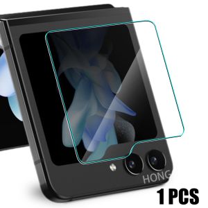 ปกป้องหน้าจอสำหรับกล้อง3D 3ชิ้น Samsung Galaxy Z Z พลิก Flip5 5 ZFlip5คลุมทั้งหมดชัดเจนแบบ HD ฟิล์มป้องกันกระจกนิรภัยเลนส์ด้านหลัง