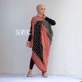 Dress batik sabrina kaftan wanita terbaru. 