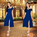 Celinee 2way Maxi Dress For Kids Girl 7-12 Years Old Petite 4'11 Height Model With High Slit Maxi Dress Celinee  Slit Maxi Dress With Slit For The Kids Clothing Dresses Casual Outfir Dresses For Girl Kids. 