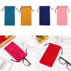 Accessories Optical Glasses Case Solid Color Sunglasses Bag Drawstring Pouch Bags Eyeglasses Pouch Glasses Cloth Bags