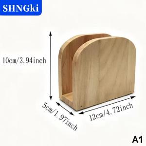 SHNGki Bằng gỗ khăn ăn chủ mô hộp Countertop Dispenser EcoFriendly gỗ tổ chức trang trí cho nhà bếp và phòng ăn
