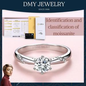 DMY Jewelry Silver Ring Women/Moissanite Ring Gra/Moissanite Ring 0.5 Caret/Moissanite Jewelry/Diamond Ring For Women/Moisanite Ring/Woman Jewellery Ring/925 Silver Ring/Moissanite Diamond Ring/2CT Moissanite Ring Engagement Ring/Galaxy Shining