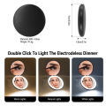 Led Compact Mirror,Rechargeable 1x/10x Magnification Compact Mirror With Light,Dimmable Small Travel Makeup Mirror,Pocket Mirror For Handbag,Purse,Handheld 2-Sided Mirror,Gifts For Girls. 