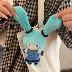 clu Cute Hatsune Miku fufu plush pendant gift for girlfriend Backpack charm keychain stuffed toys ulc