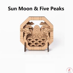 Korean Handmade Wood Theater DIY - Kids DIY Handmade Arts - Kids DIY - Kids Coloring