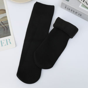 【\ud83d\udd25Low Price】2Pairs Women Winter Thicken Warm Sock Cashmere Wool Thermal Short Socks Nylon Snow Velvet Boot Home Floor Stocking