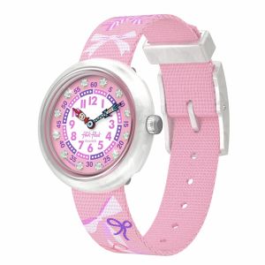 Flik Flak Pick A Bow (FBNP250) Pink RECYCLED PET Kids Watch