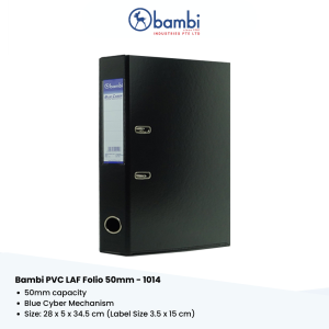 Bambi PVC Lever Arch File FC/F4 50mm (2 inch) – 1014