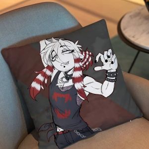 Halloween Damon DG Broken Colors Print Throw Pillow Cover Square Cushion Case for Living Room Bedroom Decor 100% Cotton Pillowcase for Home Decor