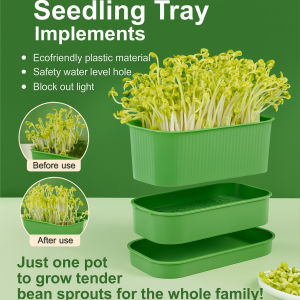 🌱 Eco-Friendly Reusable Sprout Planter With Safety Water Holes - Hydroponic Nursery Tray Natural Growth Easy Use & No Cleaning Germination Planter
