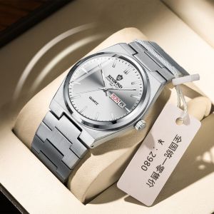 BINBOND Man Watch Waterproof classing Fashion Stainless Steel Business Leisure Quartz Wristwatc