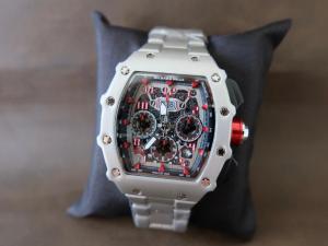 Bisa COD jam tangan jam tangan pria jam tangan rantai jam tangan silver jam tangan chrono aktif