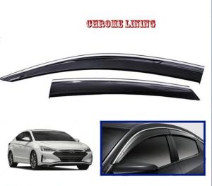 Hyundai Elantra Santafe Sonata Tucson Ix35 2015 High Grade Chrome Lining Injection Window Door Visor