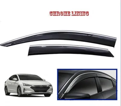 Hyundai Elantra Santafe Sonata Tucson Ix35 2015 High Grade Chrome Lining Injection Window Door Visor