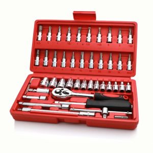 46PCS 53PCS 82PCS Car Repair Tools Socket Wrench Set Original Car Tools Set Car Tools Complete Set Torque Wrench Tool Box Set Wrench Tools Set Spanner Wrench Set Tools Wrench Socket Set Ratchet Wrench Socket Tools Toolbox Set Wrenches Tools Set For Car