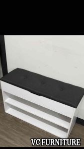 VC STORAGE CUSHION BENCH CHAIR SHOES CABINET